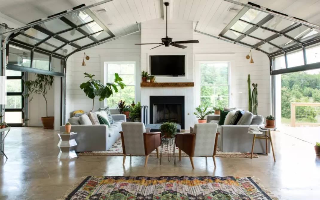 From The Barndominium Interiors Collection: This Beauty on the Bayou. 