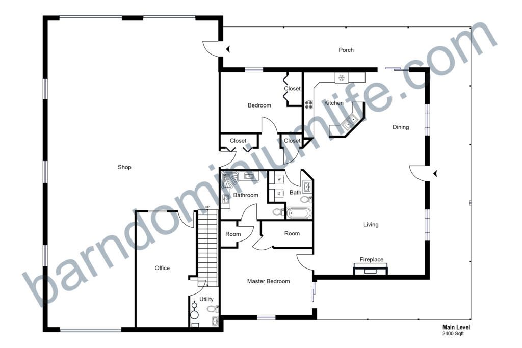 40x60 Barndominium Floor Plans With