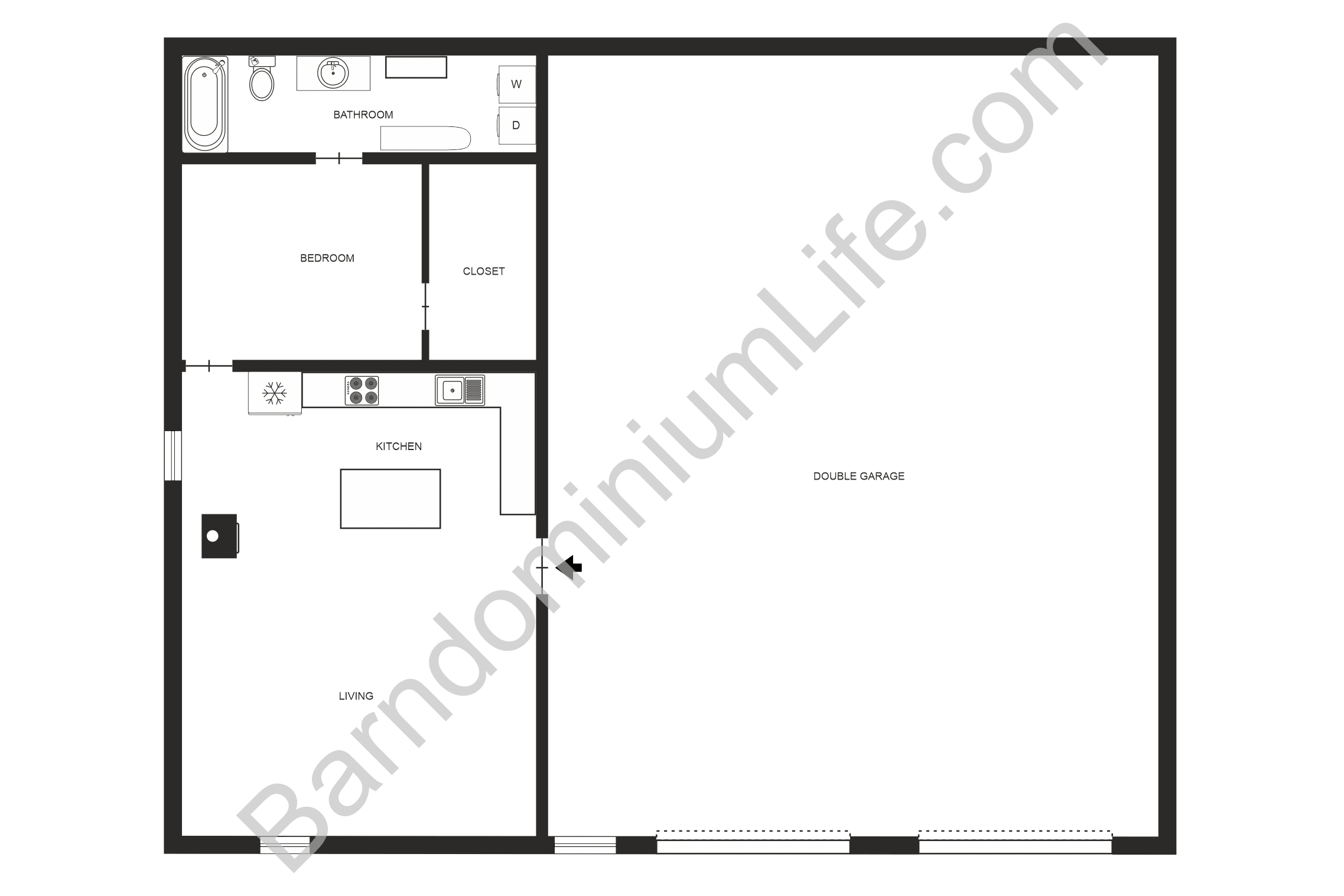 shop plans with living quarters