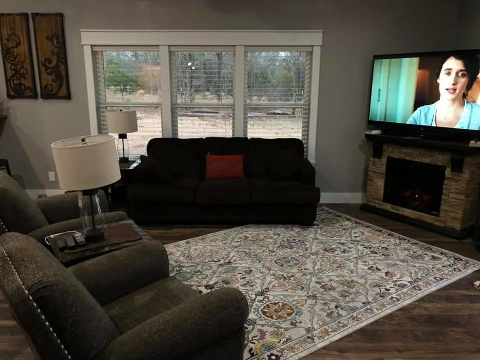 Glen Rose Texas Barndominium living room