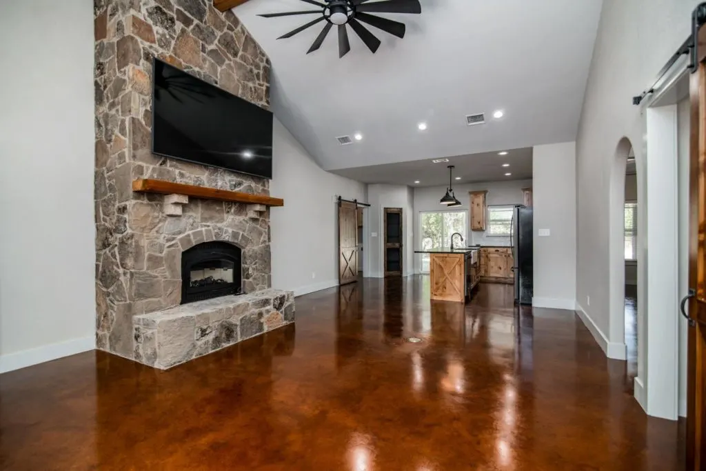 Mineral Wells Barndominium open concept