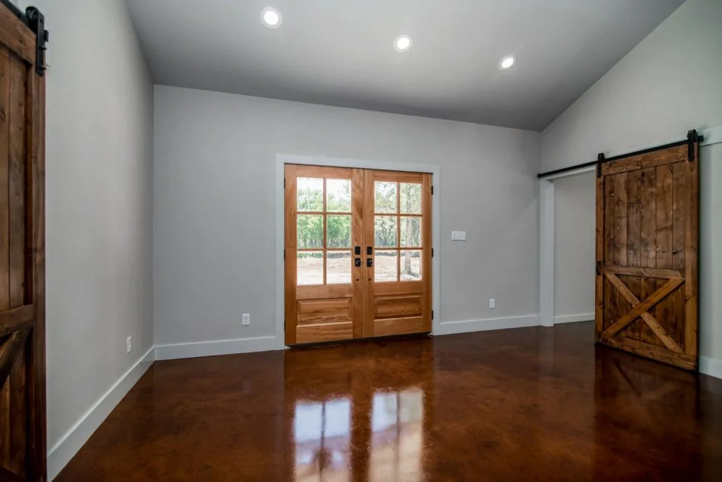 Mineral Wells Barndominium interior entrance view