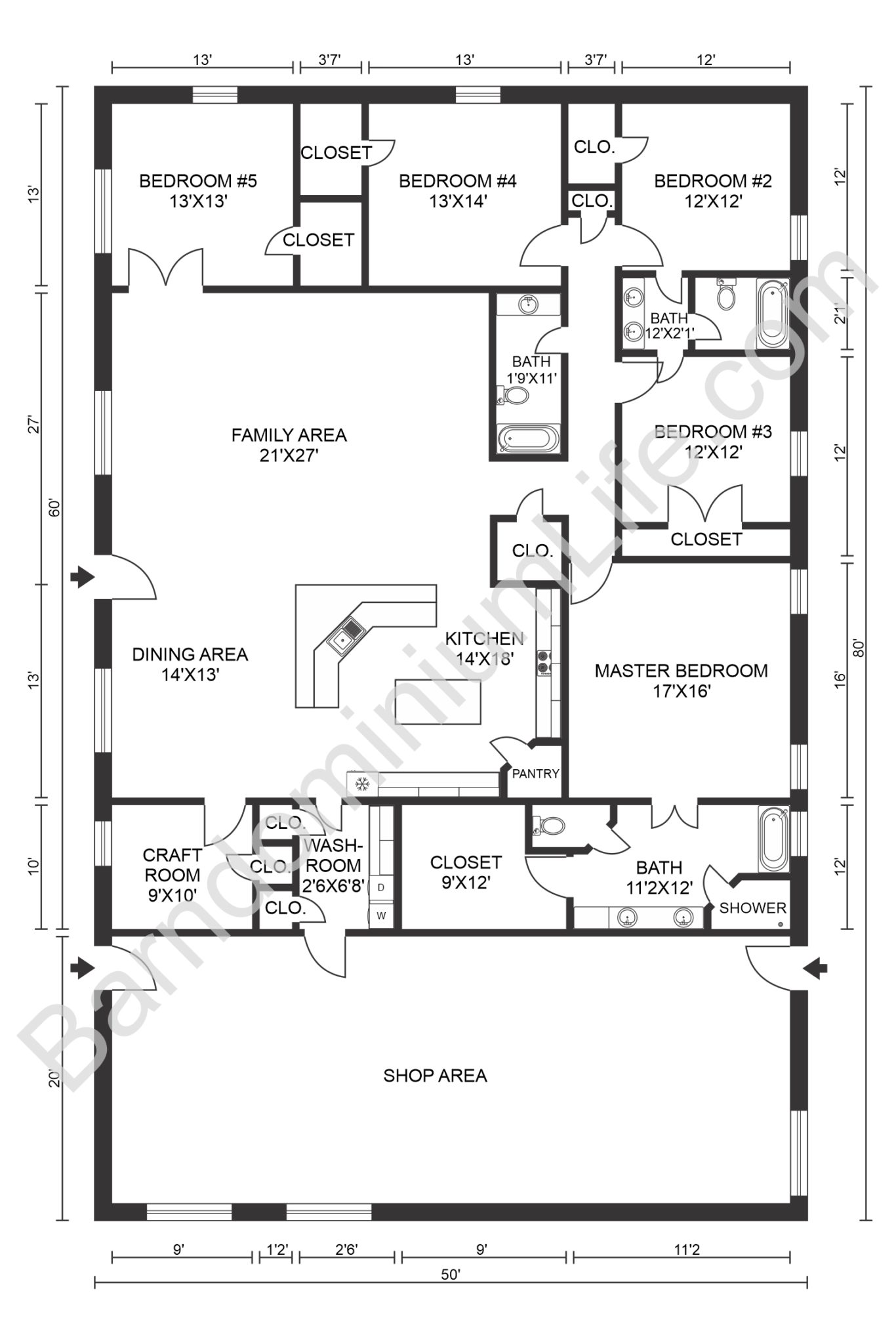 6 Best Barndominium House Plans