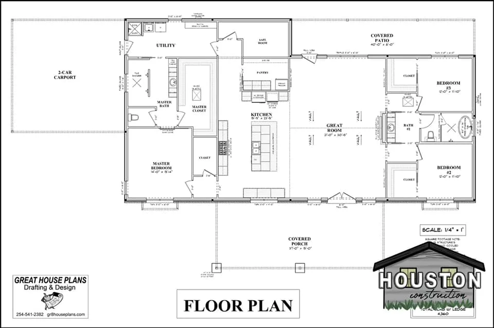 Rosebud Barndominium Floor Plan