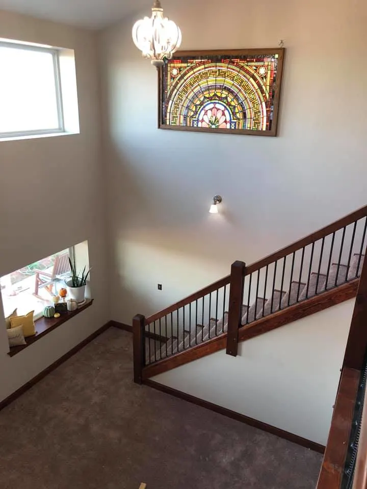 Oklahoma City Barndominium staircase