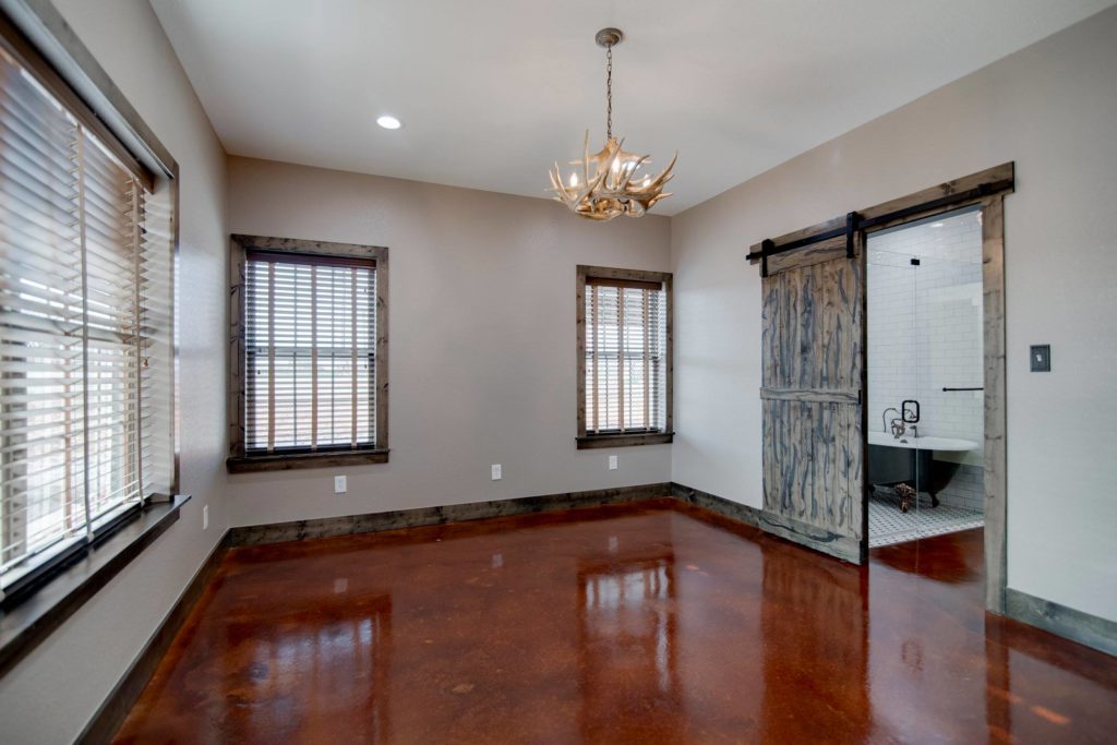 Alvord Texas Red Barndominium Master Bedroom