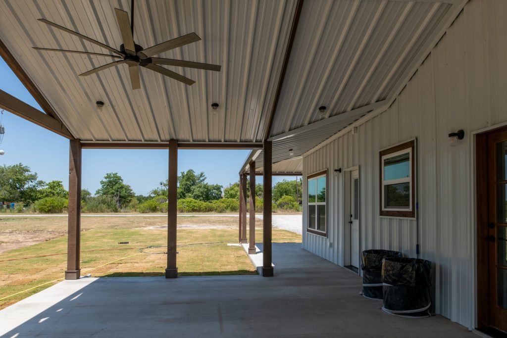 Springtown Texas Barndominium porch