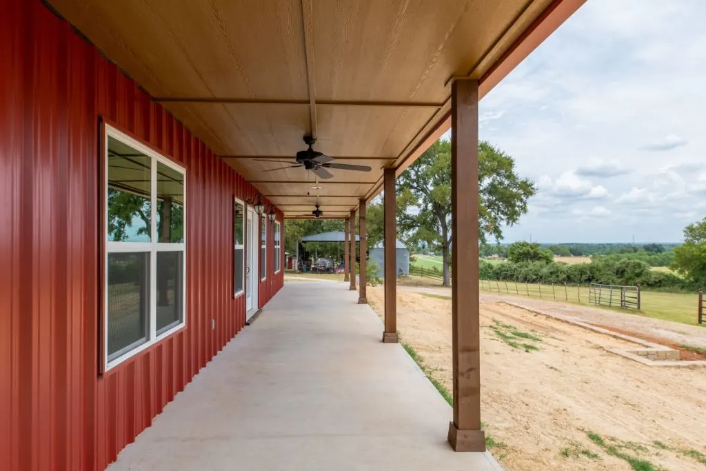 barndominium exterior ideas covered porch