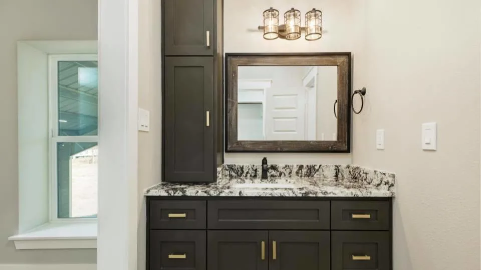 Houston Texas Barndominium Bathroom Vanity