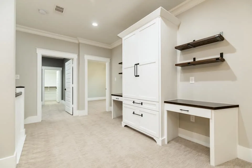 Houston Texas Barndominium Second Hallway Storage