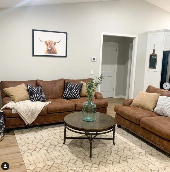 Living room with featured decor items