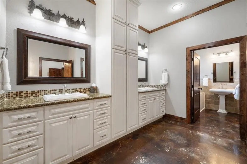 Custom bathroom cabinetry