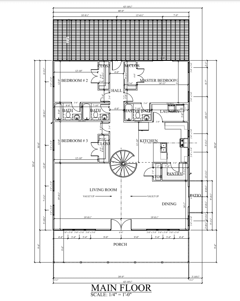 PL-60401 Robin Barndominium Floor Plan