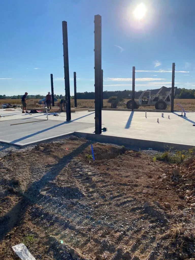 Placing the beams