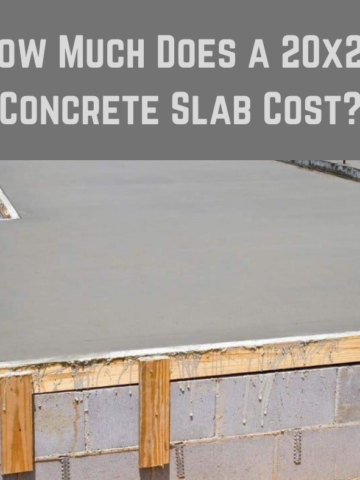 20x30 Concrete Slab Cost