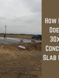 How Much Does a 30x40 Concrete Slab Cost