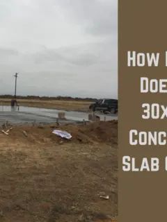 How Much Does a 30x40 Concrete Slab Cost