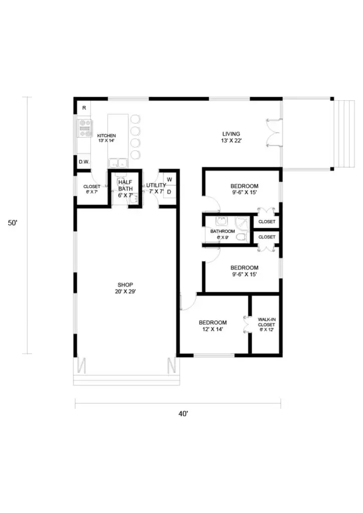 3 bedroom shouse plans