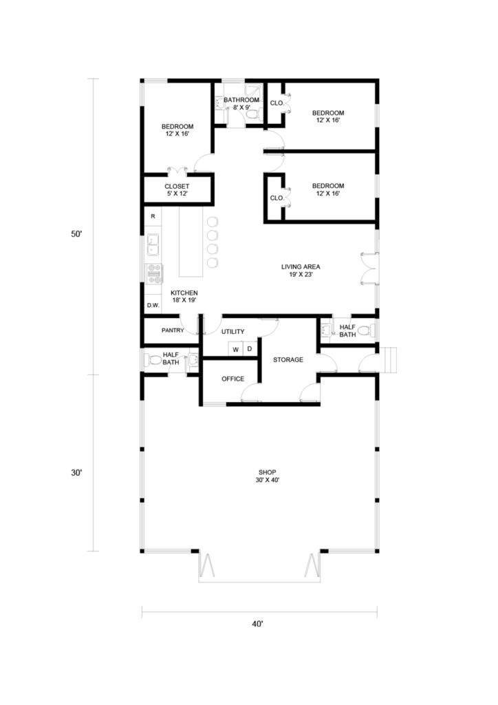 3 bedroom shouse plans