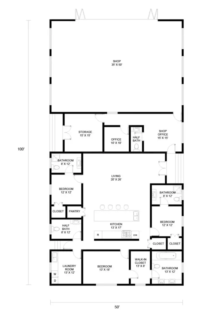 3 bedroom shouse plans