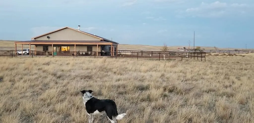 Beautiful Wyoming Barndominum for Horse Lovers by the Timothy Family set on gorgeous countryside