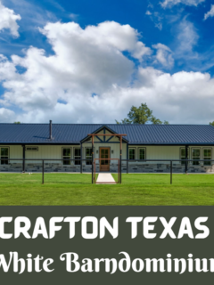 Crafton Texas White Barndominium