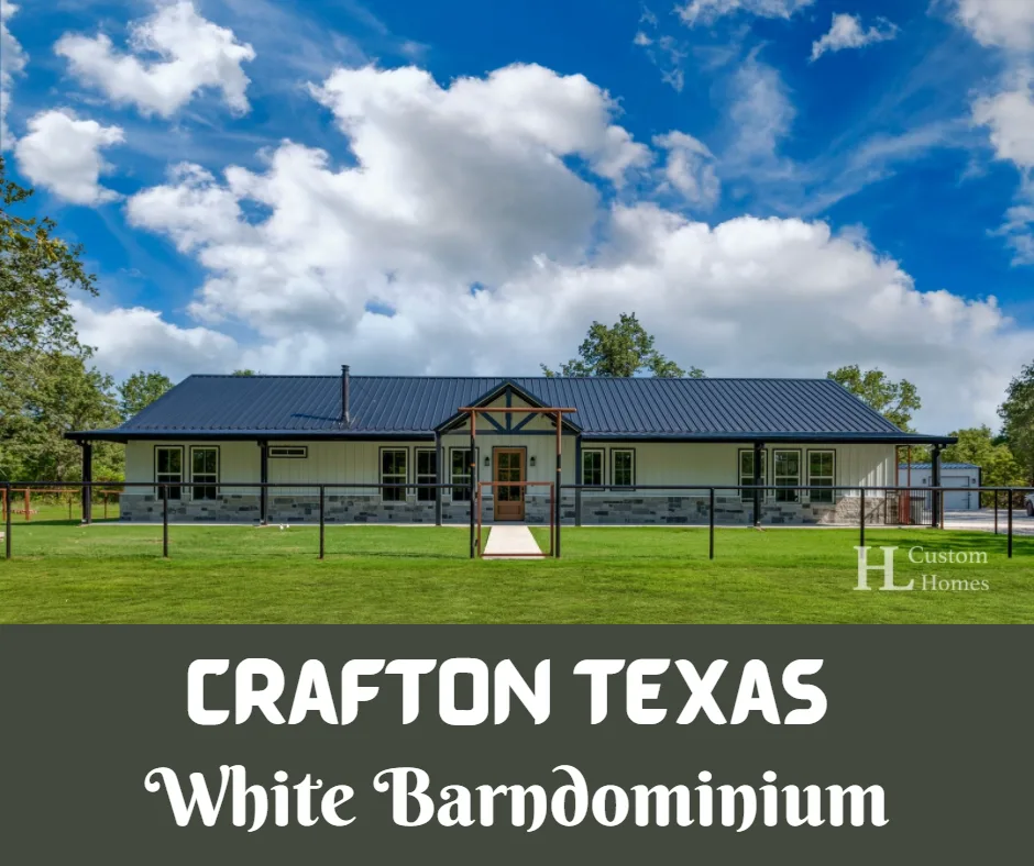 Crafton Texas White Barndominium