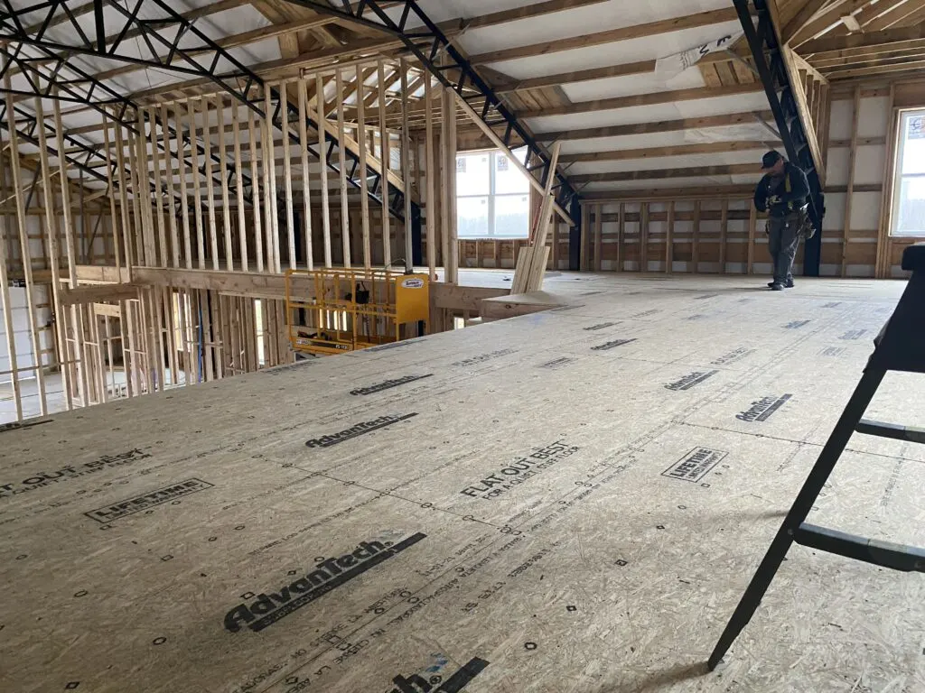 Barndominium Framing second floor