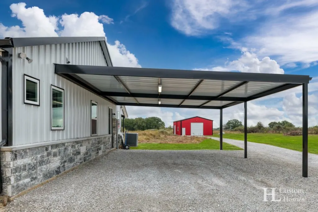 Texas barndominium exterior 