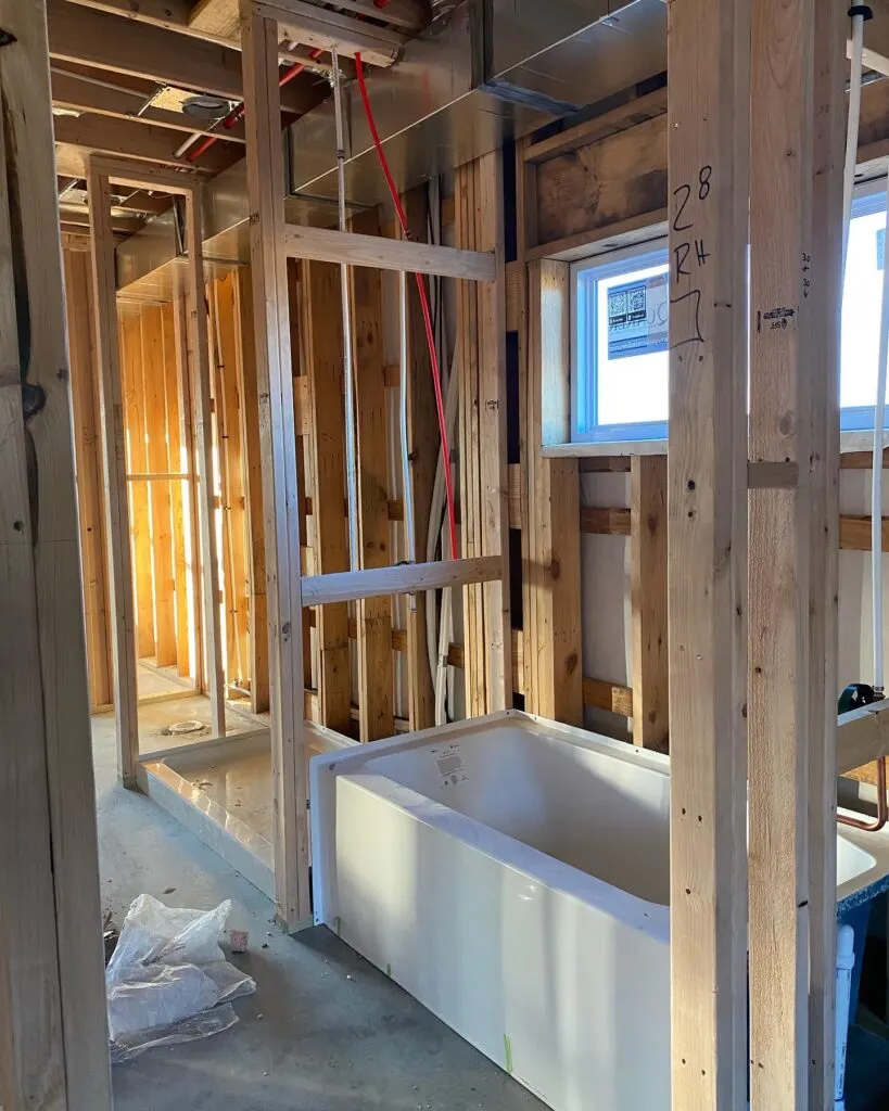 Barndominium rough in work