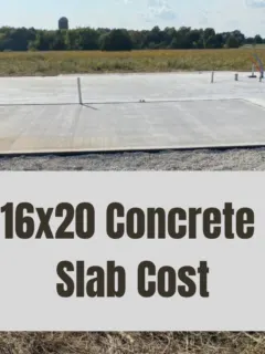 16x20 Concrete Slab Cost