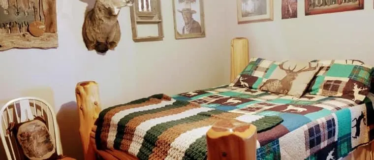 oklahoma barndominium bedroom interior