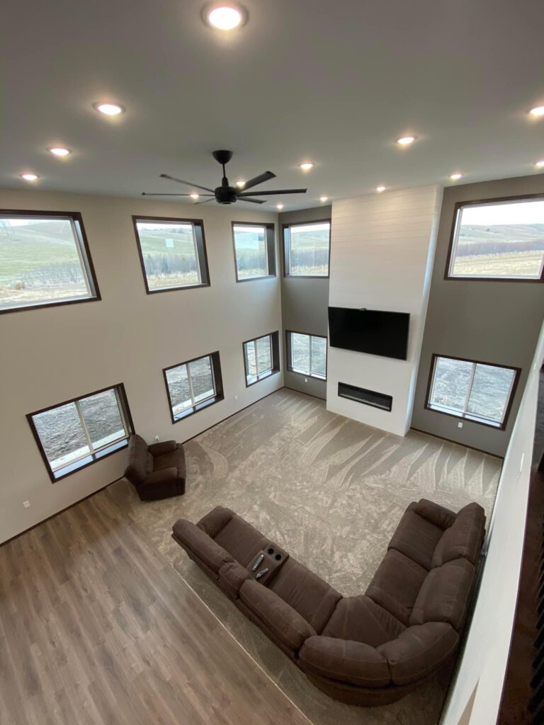 South Dakota Barndominium living room
