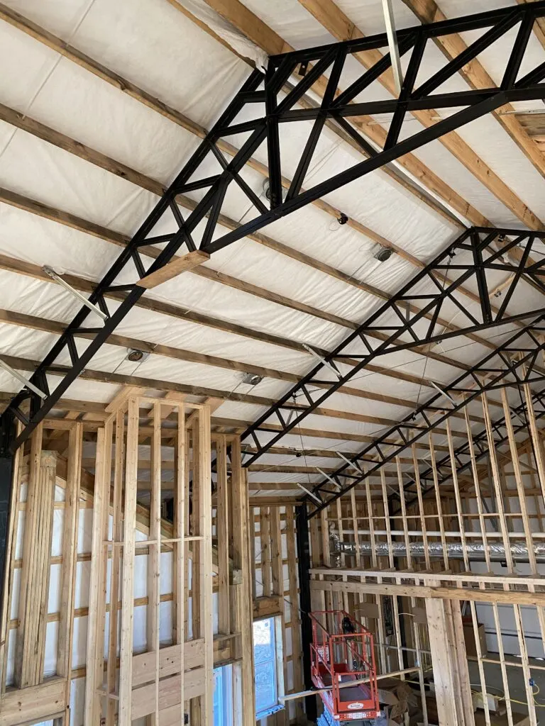 Barndominium rough in work