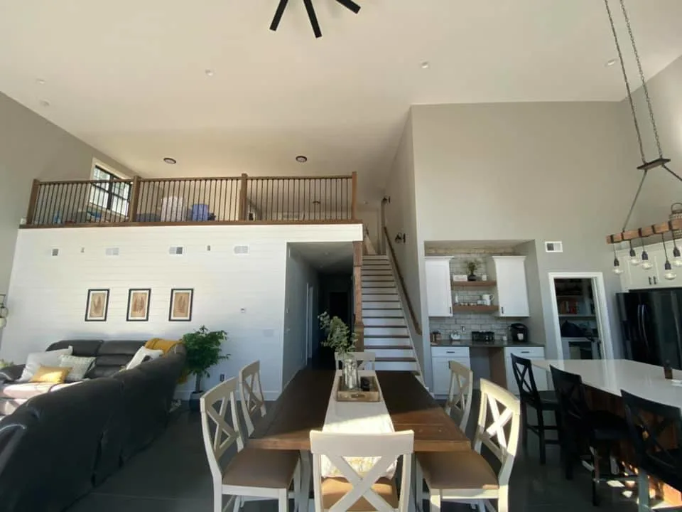 Interior kitchen and loft view