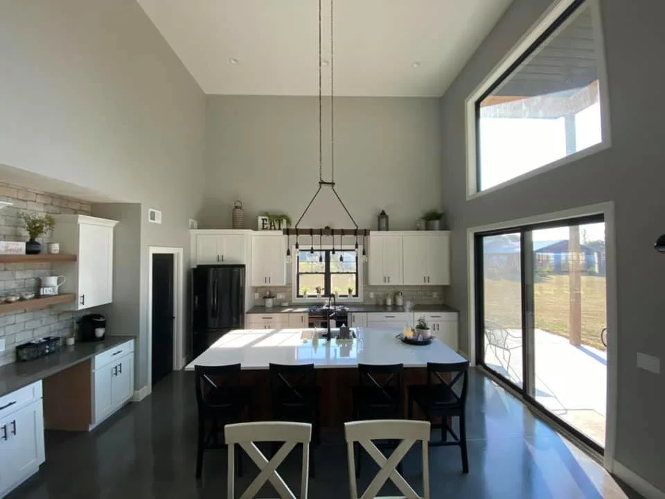 Black and white kitchen
