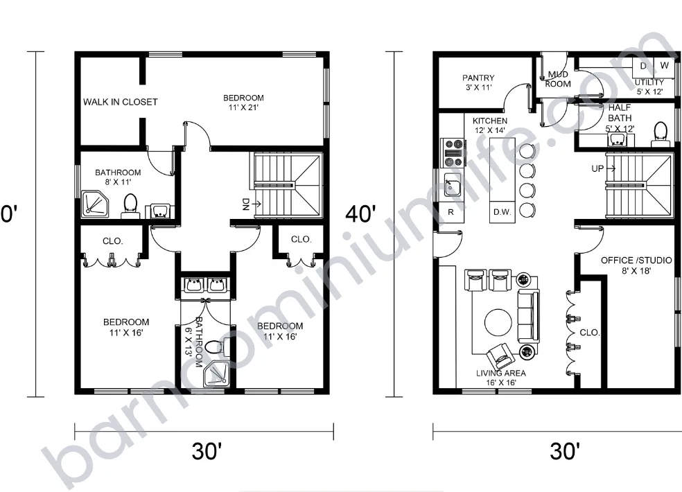 two-story barndominiums