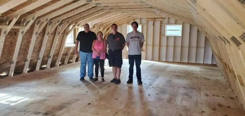 West Liberty, Ohio Barndominium Unfinished Attic - Lucia Ober