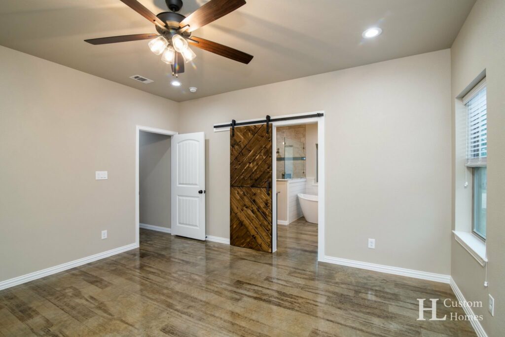 Poolville, Texas Barndominium by HL Custom Homes - Master Bedroom 2