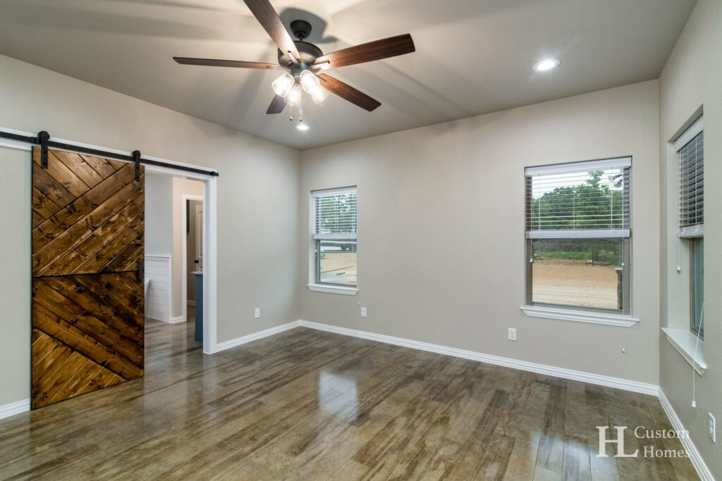 Poolville, Texas Barndominium by HL Custom Homes - Master Bedroom 1