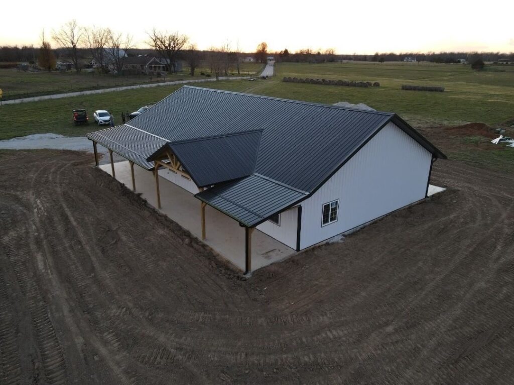 Angel Family Barndominium in Springfield, MO - Exterior Aerial 3