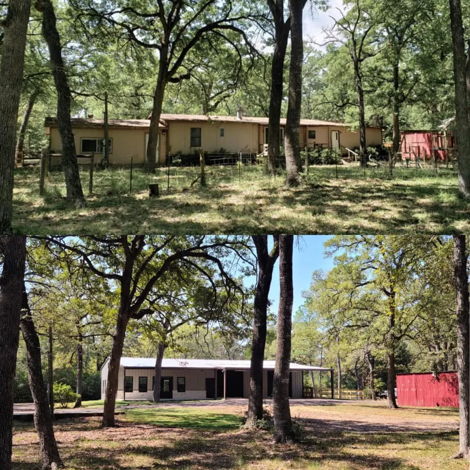 Matt Lochmann Barndominium in College Station, Texas - Before & After