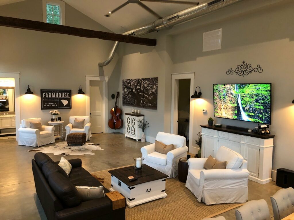 Dashiell's South Carolina Barndominium - Interior Living Room 