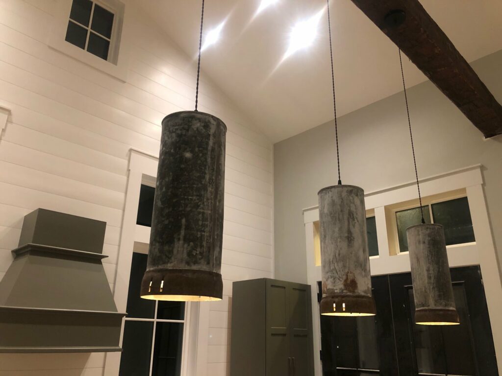 Dashiell's South Carolina Barndominium - Interior Kitchen Lights