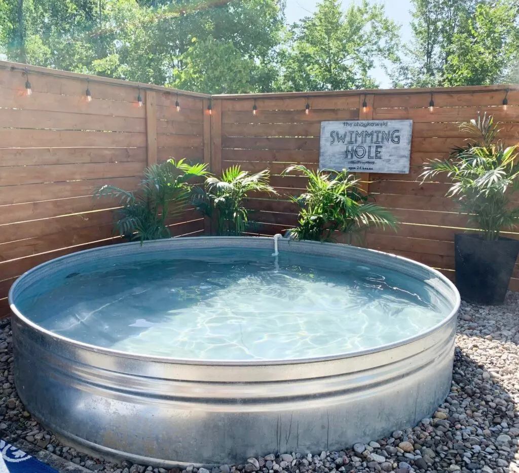 Water on sale trough pool