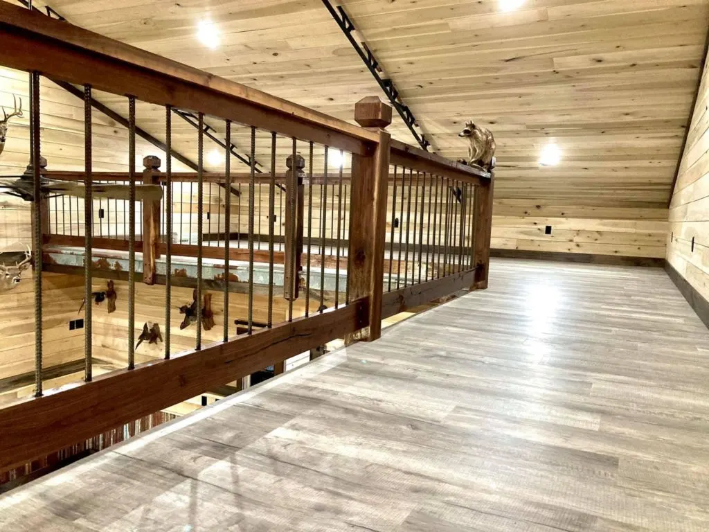 Barndominium Under 200K - Loft Railing