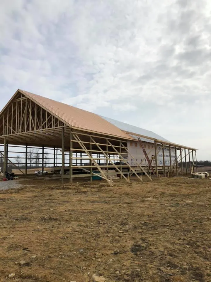 Eastern Kentucky Barndominium - Exterior Construction