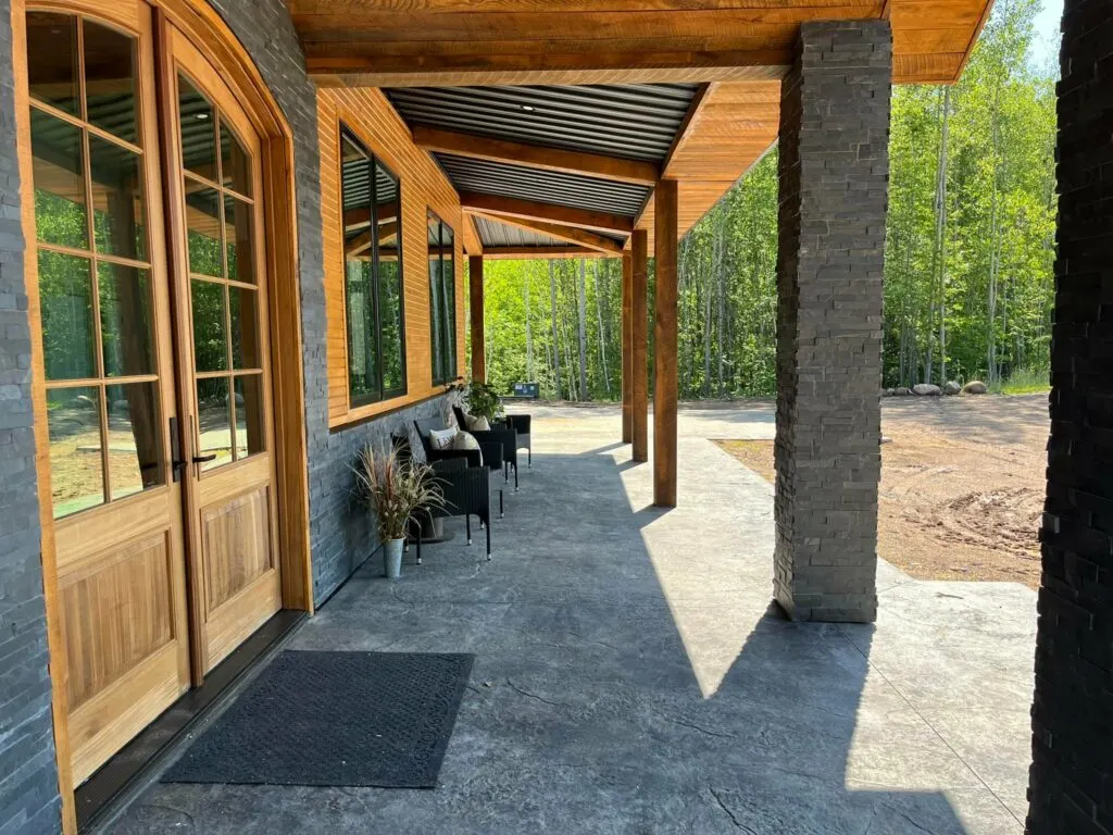 Wisconsin Barndominium - Exterior Porch