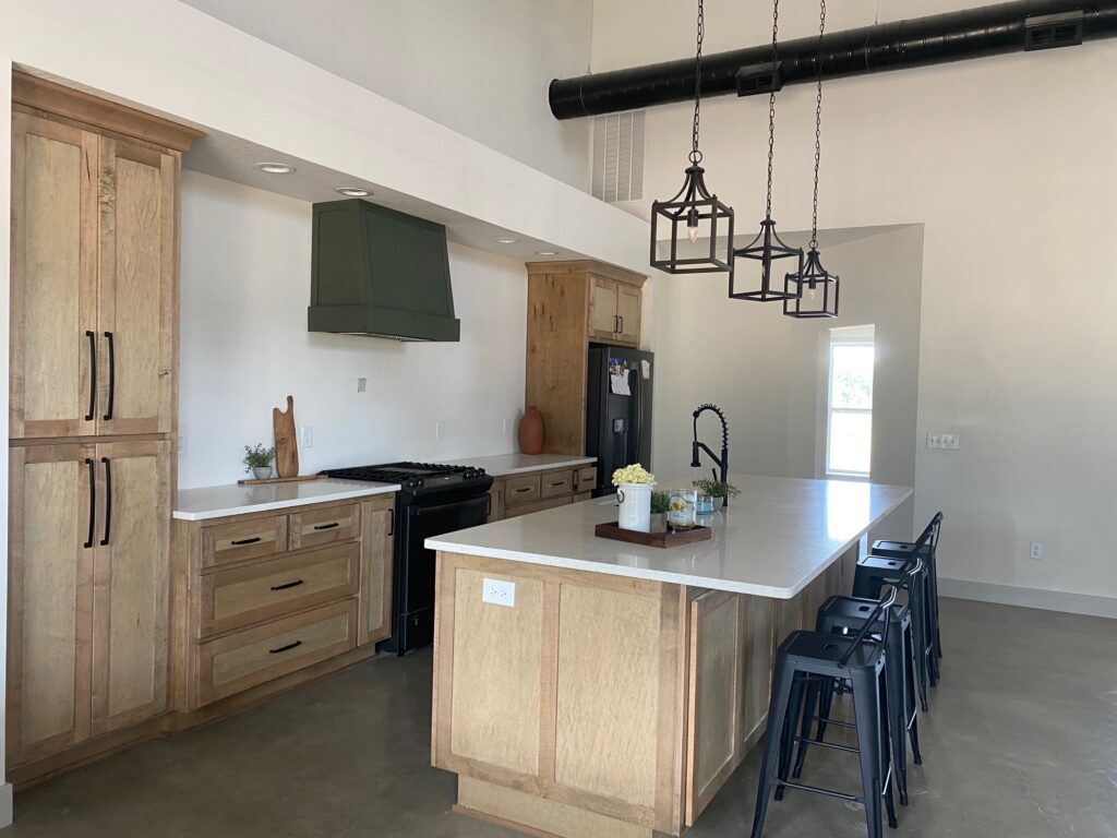 Final reveal of the kitchen