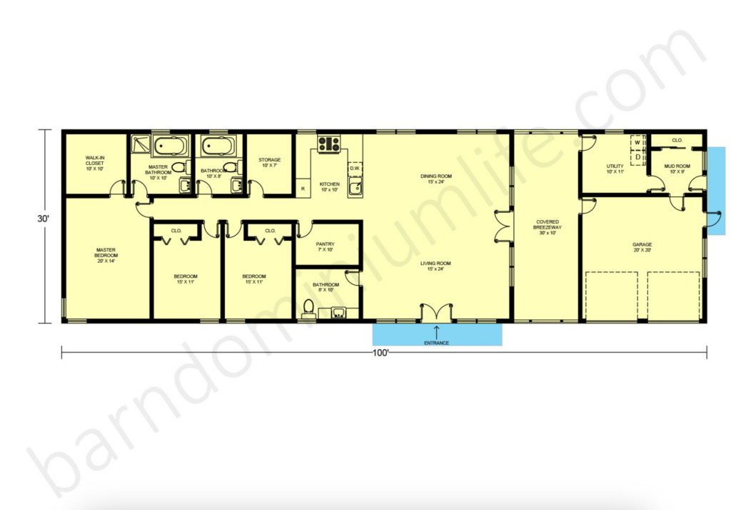 3000 Sq Ft Barndominium Floor Plans